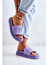 BIG STAR SHOES Papuci Big Star la modă pentru femei - mov deschis: