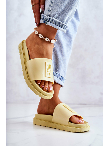BIG STAR SHOES Papuci Big Star pentru femei - Galben