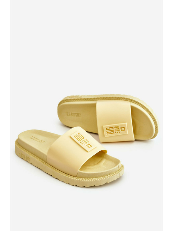 BIG STAR SHOES Papuci Big Star pentru femei - Galben