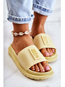 BIG STAR SHOES Papuci Big Star pentru femei - Galben
