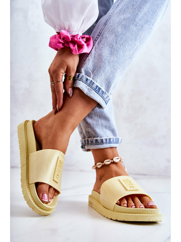 BIG STAR SHOES Papuci Big Star pentru femei - Galben