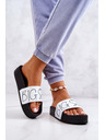 BIG STAR SHOES Papuci Big Star negri și albi pentru femei