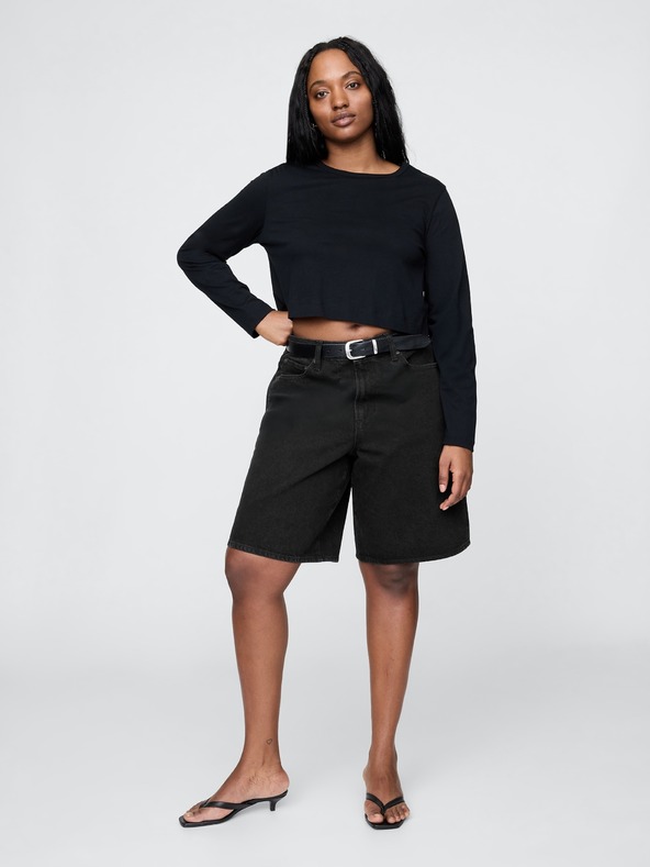 GAP Pantaloni scurți din denim Mid Rise Longline GAP