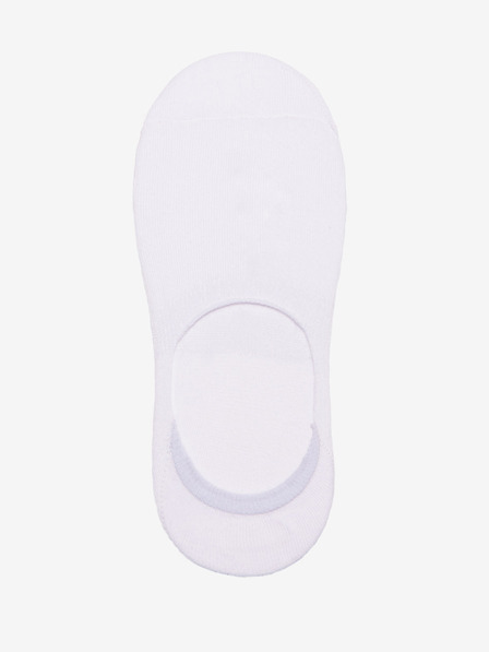 Ombre Clothing Set de trei perechi de șosete slip on albe pentru bărbați Ombre Clothing