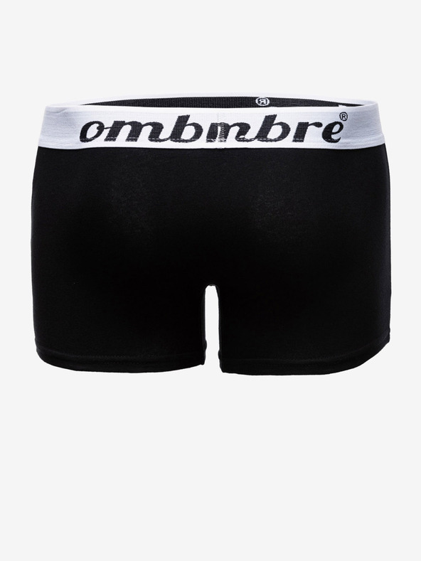Ombre Clothing Boxeri negri pentru bărbați - 3 pachete Ombre Clothing U159