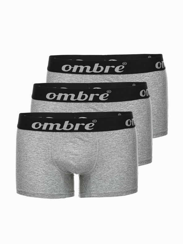 Ombre Clothing Boxeri bărbați gri - 3 pachete Ombre Clothing U159