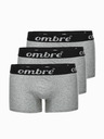 Ombre Clothing Boxeri bărbați gri - 3 pachete Ombre Clothing U159