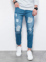 Ombre Clothing Pantaloni din denim albastru pentru bărbați Ombre Clothing P1028