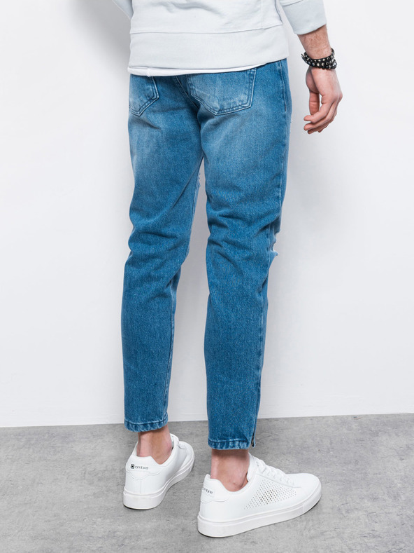 Ombre Clothing Pantaloni din denim albastru pentru bărbați Ombre Clothing P1028