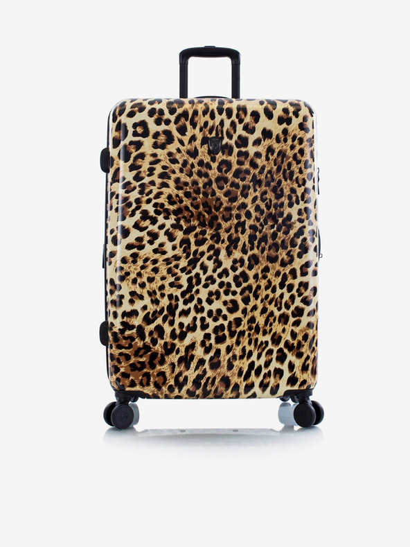 Heys Valiză de călătorie cu model negru și maro Heys Brown Leopard L