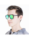 VEYREY Ochelari de soare VeyRey din lemn polarizat oval Maple Green
