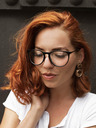 VEYREY VeyRey Clear Glasses Square Bonham Negru