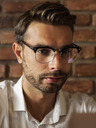 VEYREY VeyRey Blue Light Blocking Glasses Semi-Framed Gadson Negru