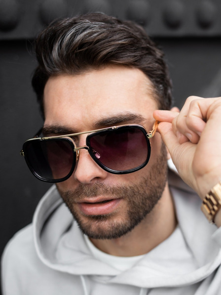 VEYREY Ochelari de soare VeyRey Square Holger Negru