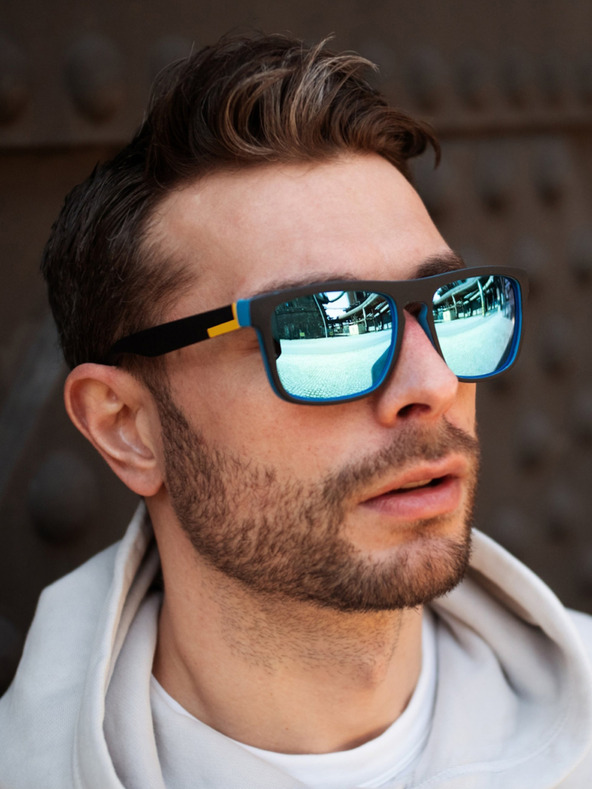 VEYREY Ochelari de soare polarizați VeyRey Nerd Robert Albastru