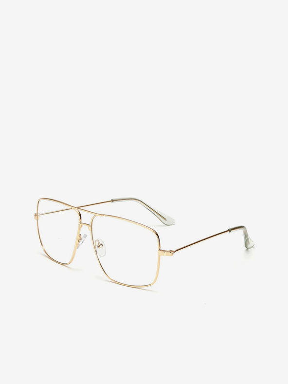 VEYREY Ochelari edge cu lentile transparente în auriu VeyRey Miles
