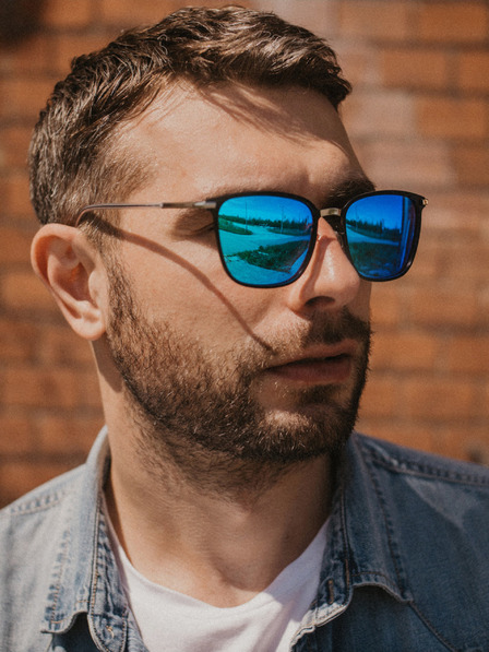 VEYREY Ochelari de soare polarizați unisex argintii Veyrey Tickles