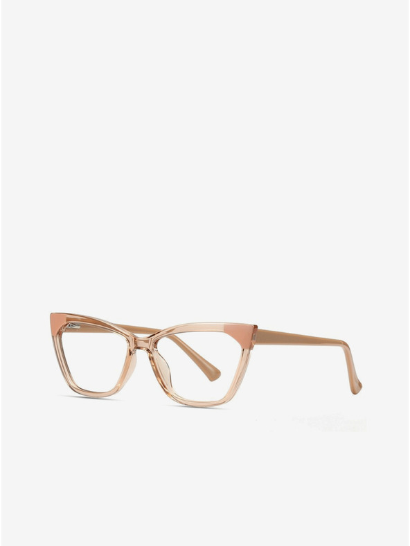 VEYREY Ochelari de soare pentru femei Beige Blue Light Blocking VeyRey Sarande