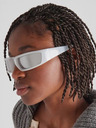VEYREY Ochelari de soare sport unisex albi VeyRey Steampunk Istephiel