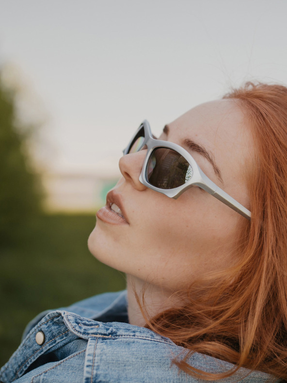 VEYREY Ochelari de soare unisex alb VeyRey Narel