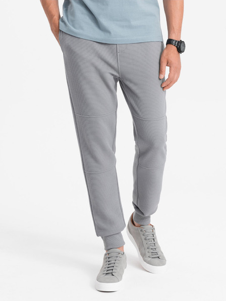 Ombre Clothing Pantaloni de trening de bază pentru bărbați gri Ombre Clothing Ottoman
