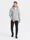 Ombre Clothing Hanorac gri deschis pentru bărbați Ombre Clothing
