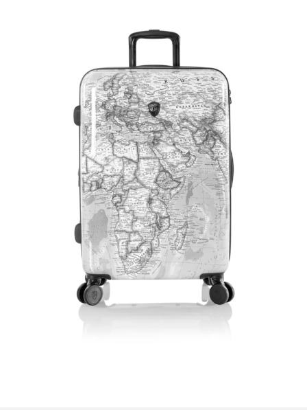 Heys Valiză de călătorie cu model alb-negru Heys Journey 3G M Black/White Map