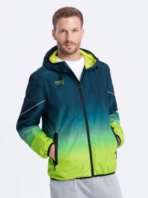 Ombre Clothing Jachetă sport verde și petrol pentru bărbați Ombre Clothing