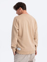 Ombre Clothing Hanorac alb și bej pentru bărbați Ombre Clothing
