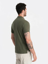 Ombre Clothing Tricou polo basic verde Ombre Clothing pentru bărbați
