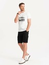Ombre Clothing Pantaloni scurți cargo negri pentru bărbați Ombre Clothing