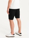 Ombre Clothing Pantaloni scurți cargo negri pentru bărbați Ombre Clothing