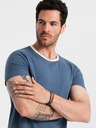 Ombre Clothing Tricou bărbați albastru închis Ombre Clothing