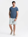 Ombre Clothing Tricou bărbați albastru închis Ombre Clothing
