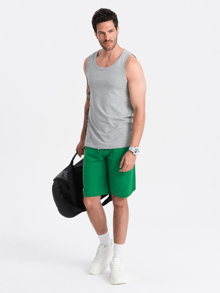 Ombre Clothing Tricou de bază din bumbac gri pentru bărbați Ombre Clothing