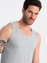 Ombre Clothing Tricou de bază din bumbac gri pentru bărbați Ombre Clothing