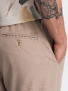 Ombre Clothing Pantaloni chino pentru bărbați maro deschis cu in Ombre Clothing