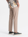Ombre Clothing Pantaloni chino pentru bărbați maro deschis cu in Ombre Clothing