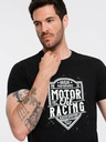 Ombre Clothing Tricou imprimat negru pentru bărbați Ombre Clothing