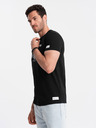 Ombre Clothing Tricou imprimat negru pentru bărbați Ombre Clothing