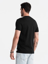 Ombre Clothing Tricou imprimat negru pentru bărbați Ombre Clothing