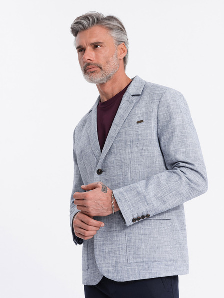 Ombre Clothing Blazer albastru deschis pentru bărbați Ombre Clothing