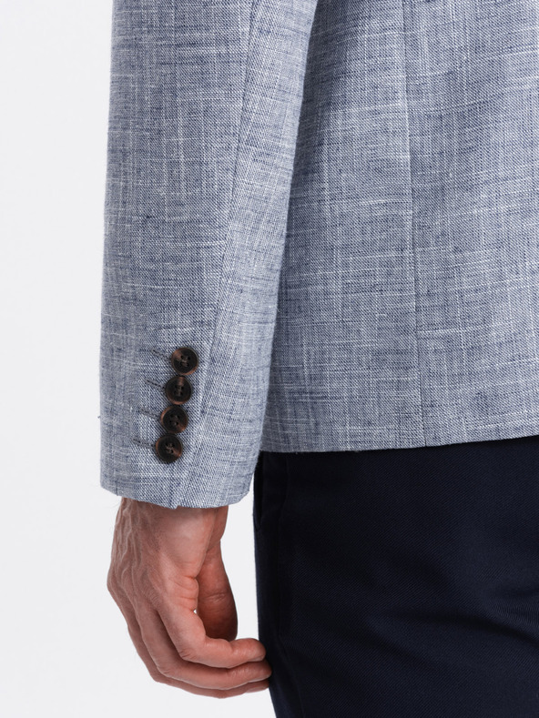 Ombre Clothing Blazer albastru deschis pentru bărbați Ombre Clothing