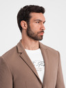 Ombre Clothing Blazer bărbătesc bej cu buzunare Ombre Clothing
