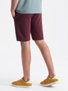 Ombre Clothing Pantaloni scurți de trening de bază Burgundy pentru bărbați Ombre Clothing