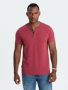 Ombre Clothing Tricou roșu cu gât rotund pentru bărbați Ombre Clothing