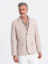 Ombre Clothing Blazer bărbătesc bej Ombre Clothing