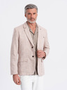 Ombre Clothing Blazer bărbătesc bej Ombre Clothing