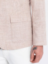 Ombre Clothing Blazer bărbătesc bej Ombre Clothing