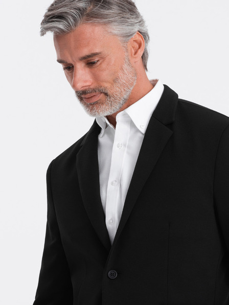 Ombre Clothing Blazer negru pentru bărbați cu buzunare Îmbrăcăminte Ombre